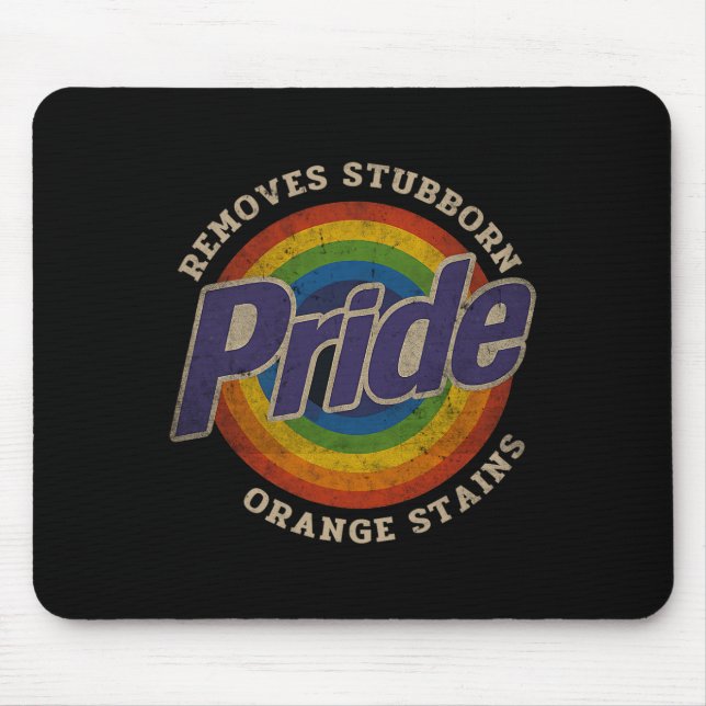 Resist Trump Remove Stubborn Orange Stains Pride M Mouse Mat (Front)