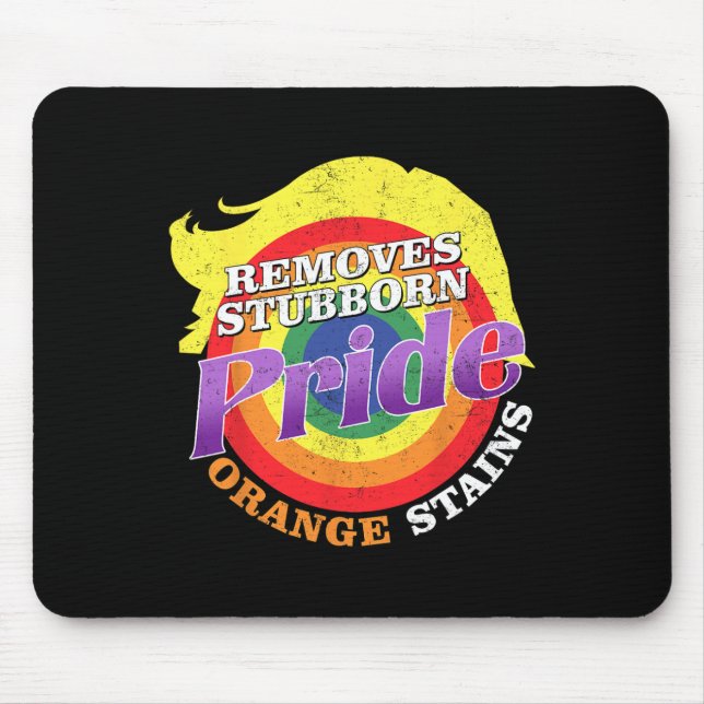 Resist Trump Remove Stubborn Orange Stains Pride M Mouse Mat (Front)