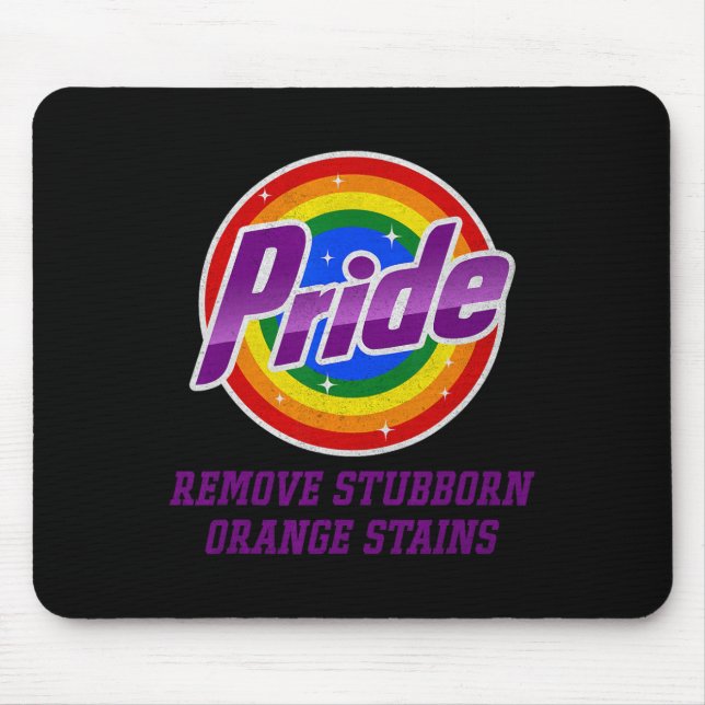 Resist Trump Remove Stubborn Orange Stains Pride M Mouse Mat (Front)