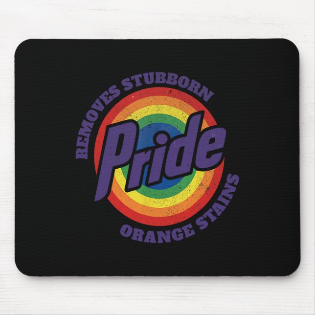Resist Trump Remove Stubborn Orange Stains Pride M Mouse Mat (Front)