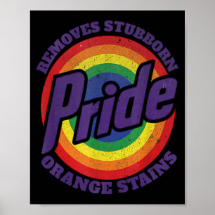 Resist Trump Remove Stubborn Orange Stains Pride M Poster