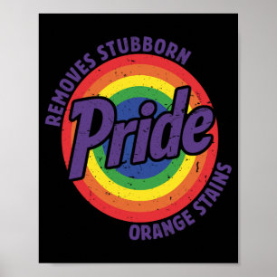 Resist Trump Remove Stubborn Orange Stains Pride M Poster