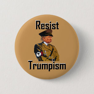 resist trumpism 6 cm round badge