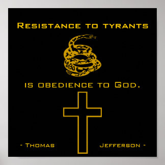 Resist Tyrants, Christian Poster