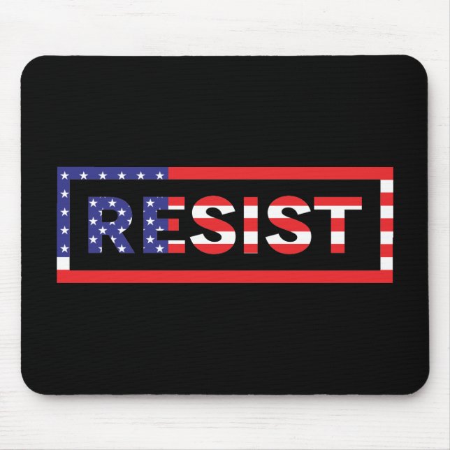 RESIST | United States Flag Mouse Mat (Front)
