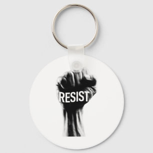 Resist With A Fist Key Ring
