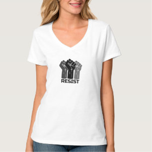Resist with fist - in black 0003 T-Shirt