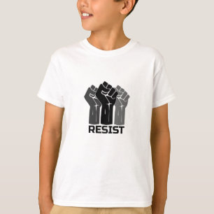 Resist with fist - in black 0003 T-Shirt
