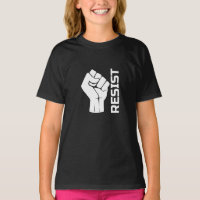 Resist with fist - in white 0002