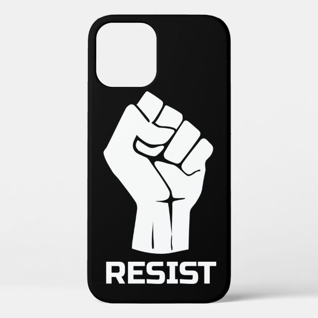 Resist with fist - in white Case-Mate iPhone case (Back)