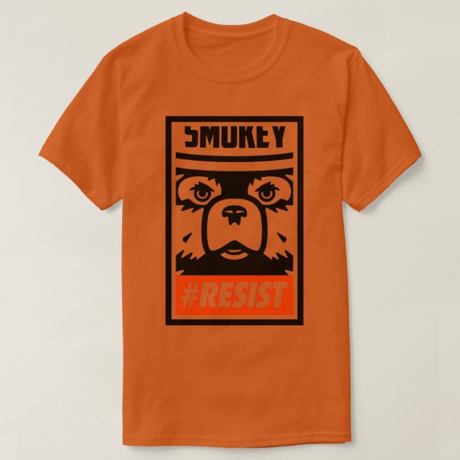 RESIST with Smokey T-Shirt (Design Front)