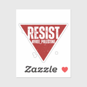 Resist word with inverted red triangle resistance 