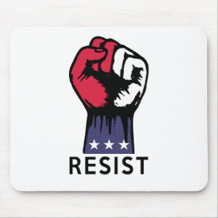 Resistance Fist Fight Political Corruption Mouse Mat