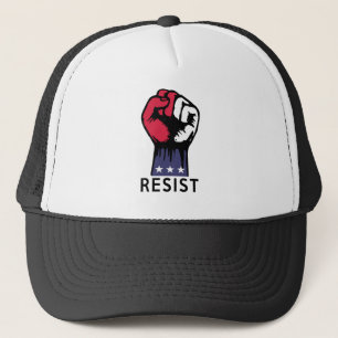 Resistance Fist Fight Political Corruption Trucker Hat