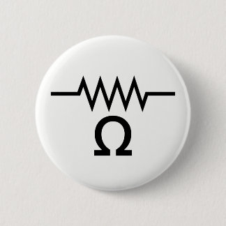 Resistance in Ohms 6 Cm Round Badge