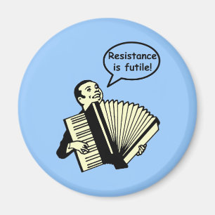 Resistance is futile! (Accordion) Magnet
