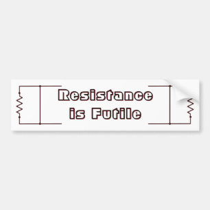 Resistance is Futile Bumper Sticker