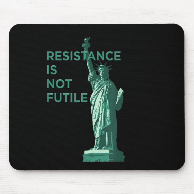 Resistance Is Not Futile Graphic  Mouse Mat (Front)