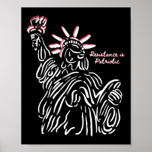 Resistance Is Patriotic 4th Of July Tank Resist Tr Poster