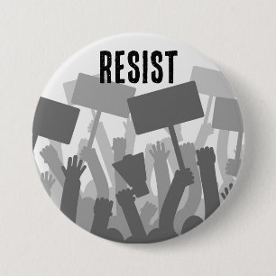 Resistance Peaceful Protest Button