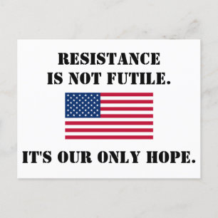 Resistance postcard