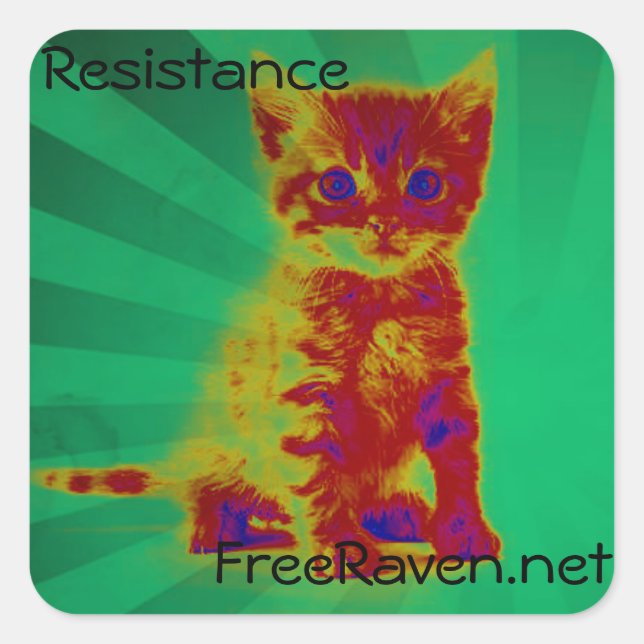 Resistance Sticker. Square Sticker (Front)