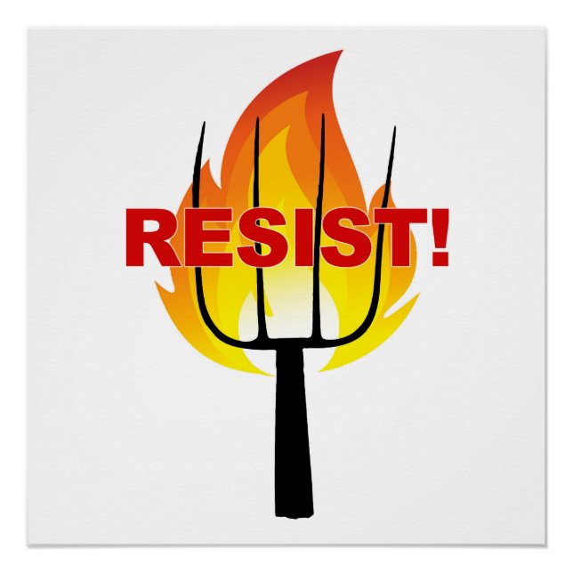 Resistance Torch and Pitchfork Poster (Front)