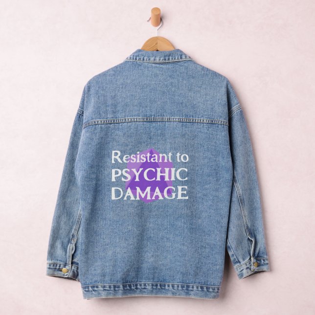 Resistant to Psychic Damage Denim Jacket (Hangar)