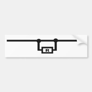 resistor aimless bumper sticker