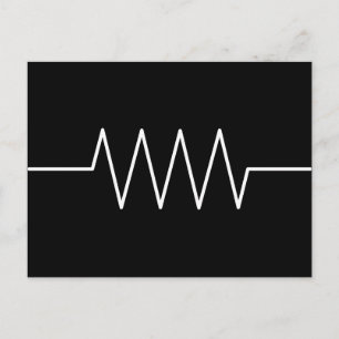 resistor_black postcard