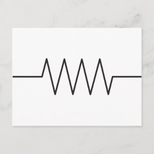 Resistor Symbol Postcard
