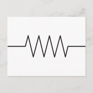 Resistor Symbol Postcard