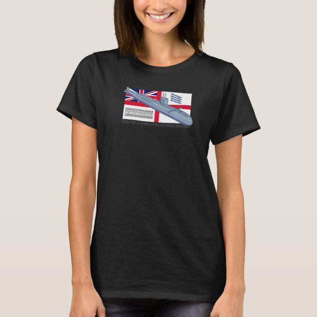Resolution Class British Submarine Vintage Flag T-Shirt (Front)