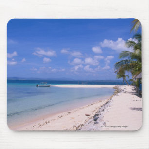 Resort on the beach mouse mat