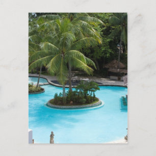 Resort Pool Postcard