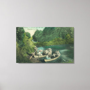 Resorters Boating at the Springs Canvas Print