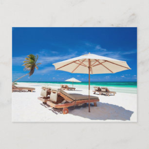 Resort's beach postcard