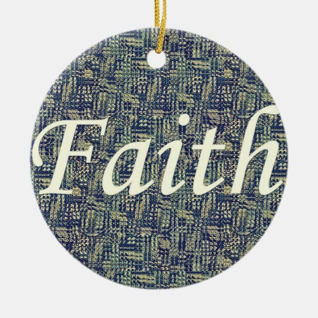 Resounding Faith Ceramic Tree Decoration (Front)
