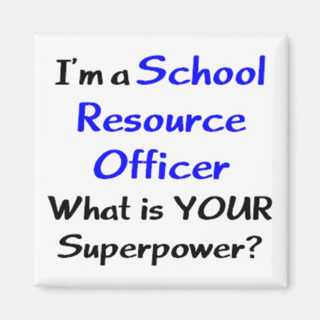 resource officer school magnet (Front)