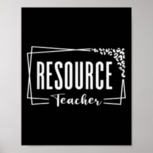 Resource Teacher Appreciation Design For Women Men Poster