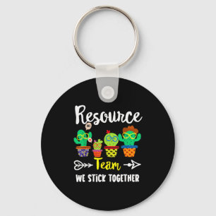 Resource Team, Funny Cactus Crew Resource Teacher  Key Ring