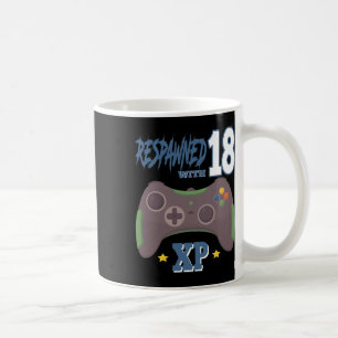 Respawned With 18 Xp Video Gamer 18th Birthday Gif Coffee Mug