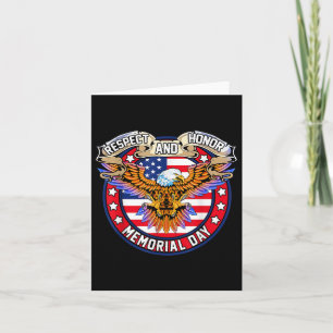 Respect And Honour Memorial Day Card