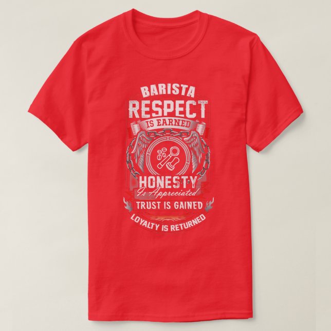Respect Barista Shirt (Design Front)