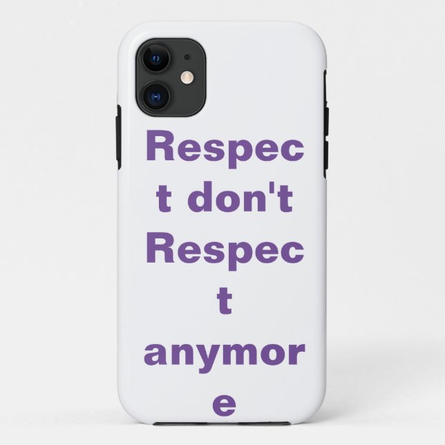 Respect Case-Mate iPhone Case (Back)