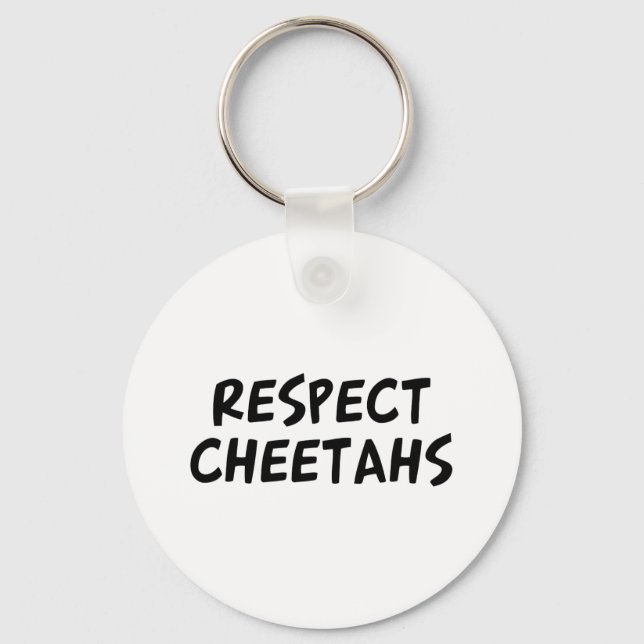Respect Cheetahs Key Ring (Front)