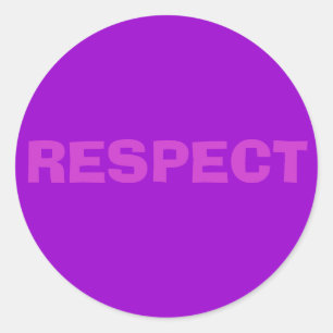RESPECT CLASSIC ROUND STICKER
