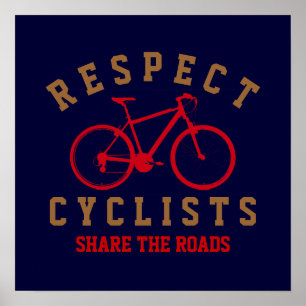 respect cyclists poster