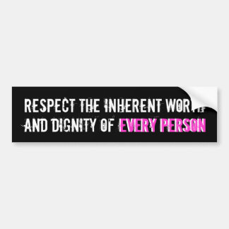 RESPECT EVERY PERSON BUMPER STICKER