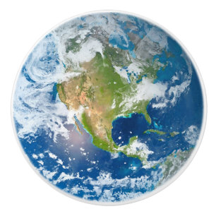 Respect Future of Planet Earth Ceramic Knob